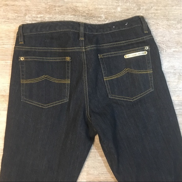 Michael Kors jeans 6 dark wash boot cut stretch - Picture 2 of 5